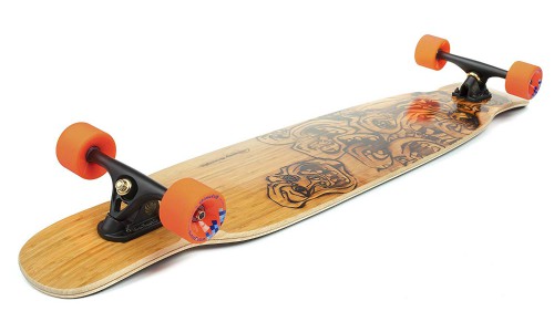 Loaded Boards Bhangra Bamboo Longboard Skateboard 