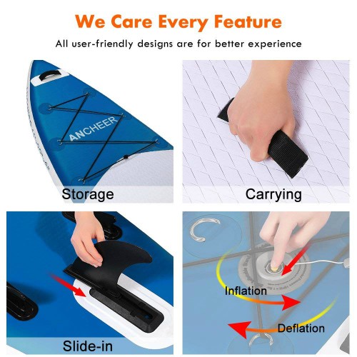 ANCHEER Inflatable Stand Up Paddle Board 