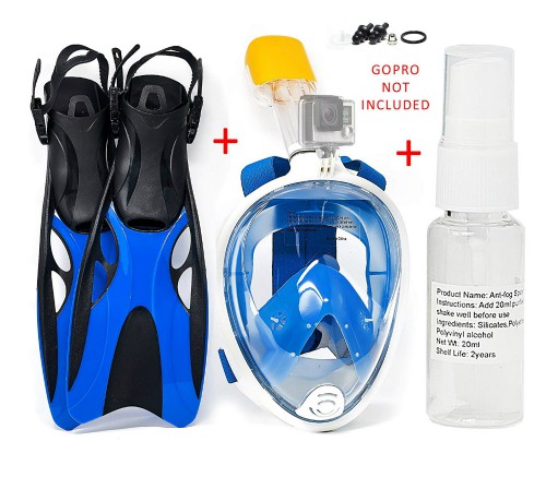 PlaySAFE 180 GoPro Compatible Snorkel Mask