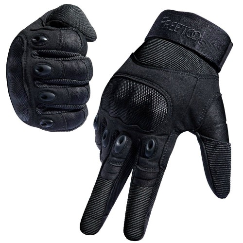 FREETOO Tactical Gloves Military Rubber Hard Knuckle Outdoor Gloves 5