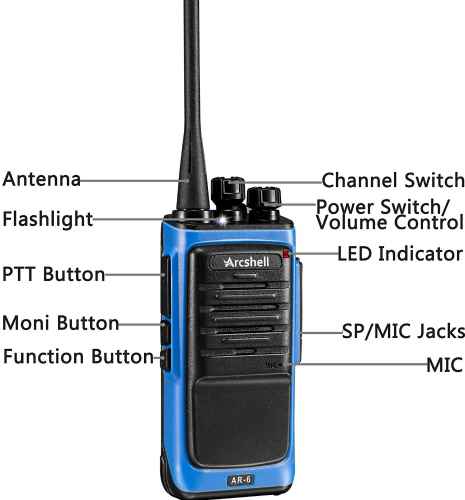 Arcshell Rechargeable Long Range Two-Way Radios