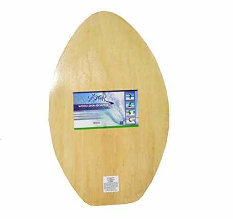 BeachMall 30 to 41 inch Deluxe Wood Skimboard 3