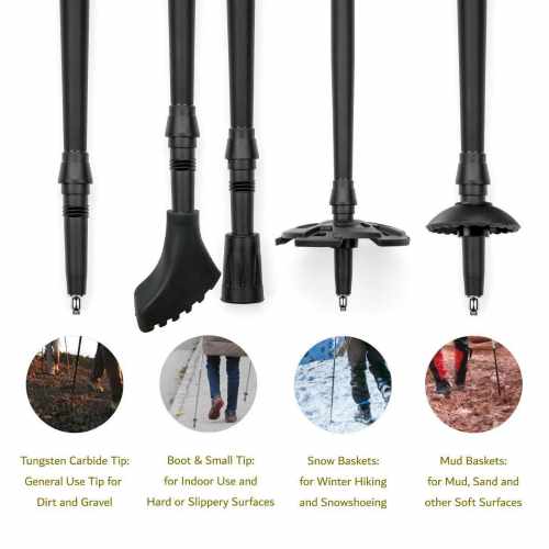 Cascade Mountain Tech Carbon Fiber Quick Lock Trekking Poles 2