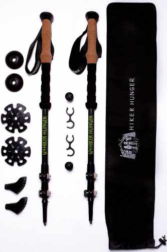 Hiker Hunger Carbon Fiber Trekking Poles 1