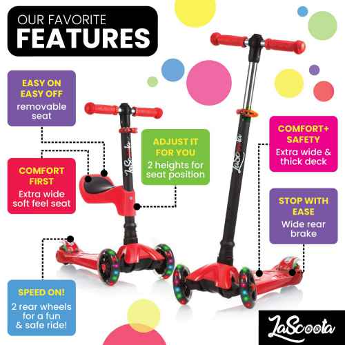 Lascoota 2-in-1 Kick Scooter 2
