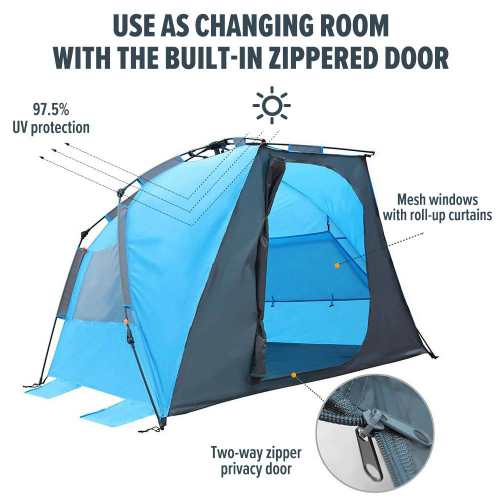 OutdoorMaster Pop Up Beach Tent