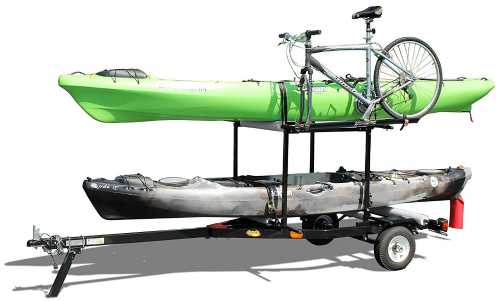 RIGHT-ON TRAILER Multi-Sport Multi-Rack Kayak Trailer