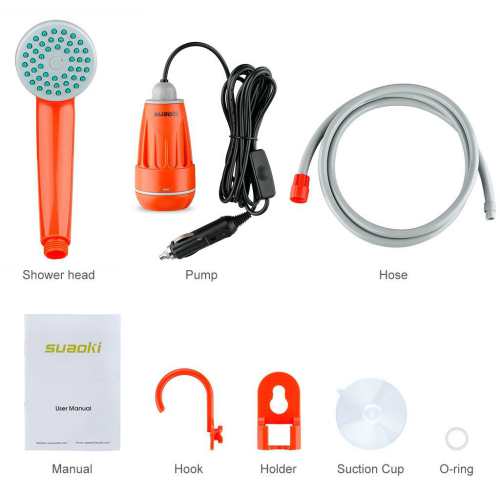 SUAOKI Upgraded Portable Camping Shower 2