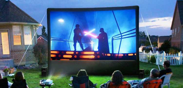 best outdoor projector screens